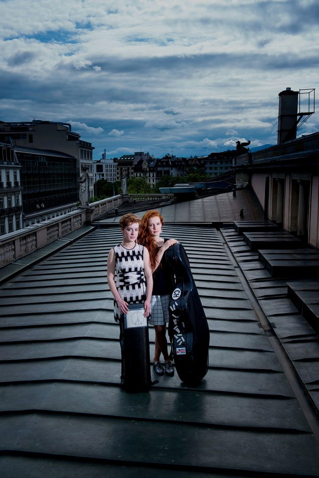 Portrait des soeurs Julie et Camille Berthollet
